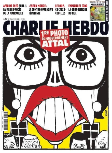 Charlie Hebdo – 17 Janvier 2024 Cover