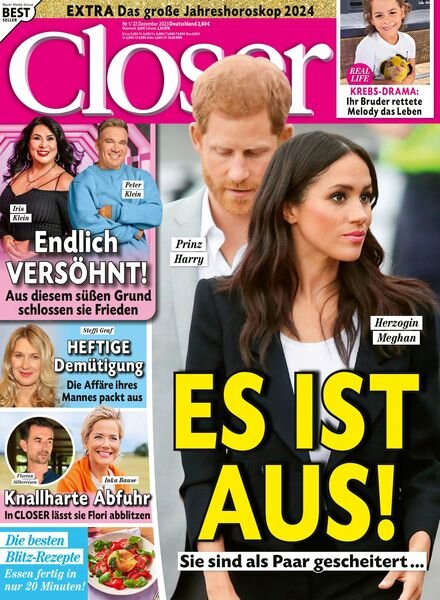 Closer Germany – 27 Dezember 2023 Cover