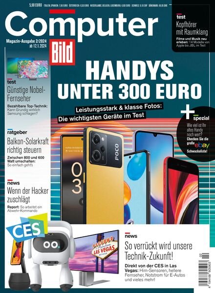 Computer Bild Germany – 12 Januar 2024 Cover