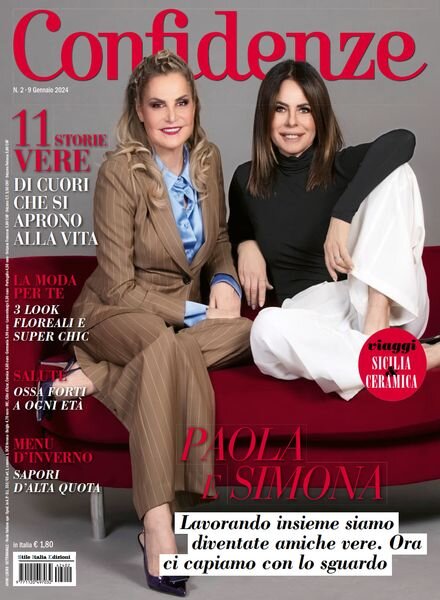 Confidenze – 9 Gennaio 2024 Cover