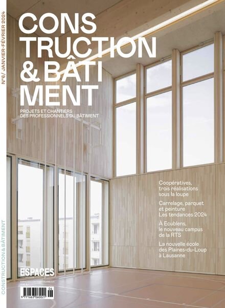 Construction & Batiment – Janvier-Fevrier 2024 Cover
