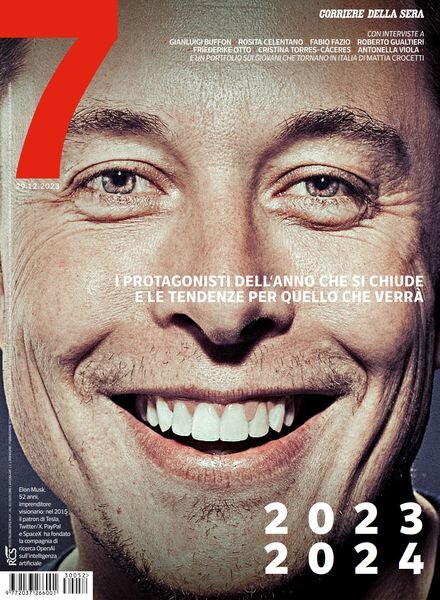 Corriere della Sera Sette – 29 Dicembre 2023 Cover