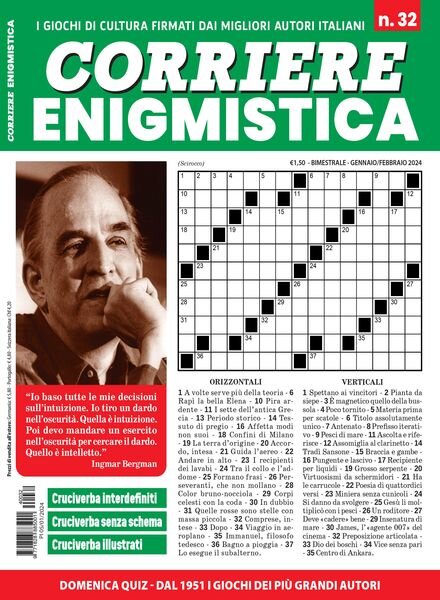 Corriere Enigmistica Mese – Gennaio-Febbraio 2024 Cover
