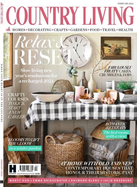 Country Living UK – February 2024 Cover