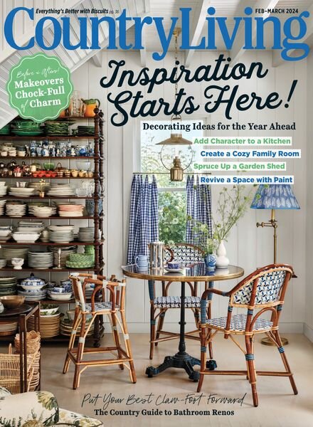 Country Living USA – February-March 2024 Cover