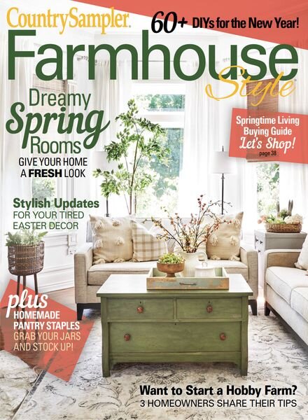 Country Sampler Farmhouse Style – Spring 2024 Cover