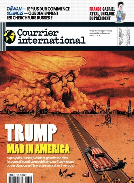Courrier International – 18 Janvier 2024 Cover