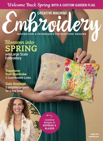 Creative Machine Embroidery – Spring 2024 Cover