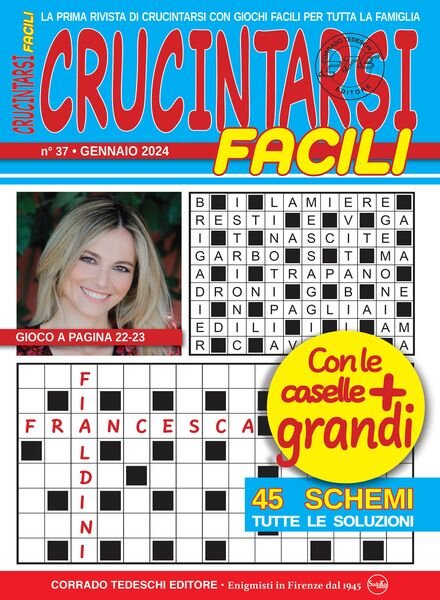 Crucintarsi Facili – Gennaio 2024 Cover