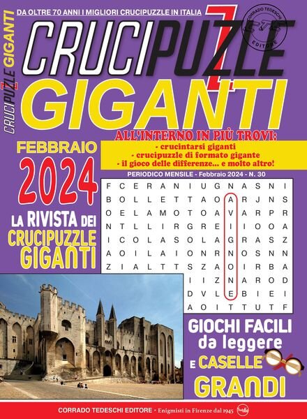 Crucipuzzle Giganti – Febbraio 2024 Cover