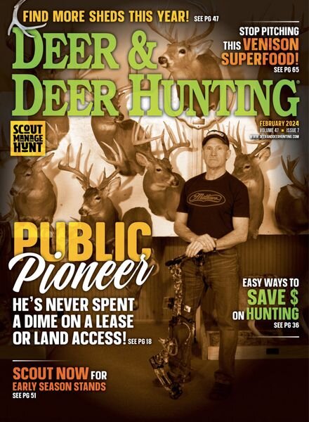 Deer & Deer Hunting – February 2024 Cover