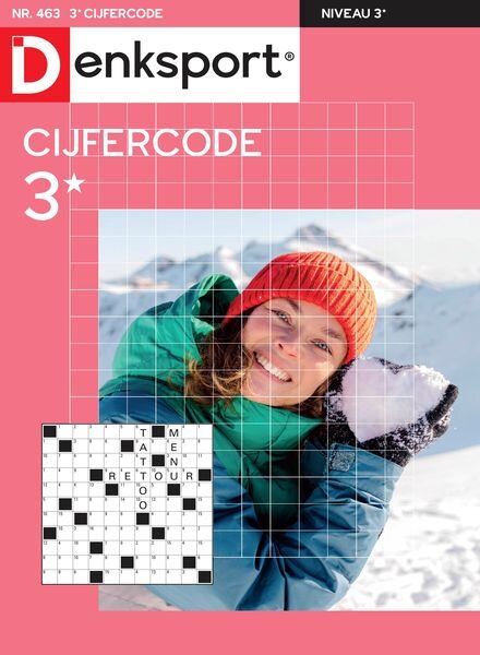 Denksport Cijfercode 3 – 25 Januari 2024 Cover