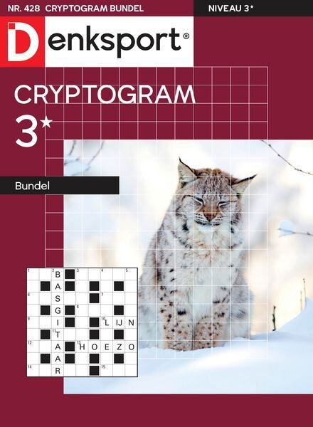 Denksport Cryptogrammen 3 bundel – 4 Januari 2024 Cover