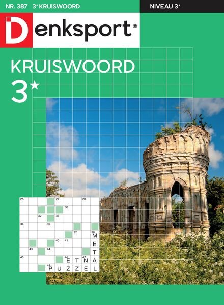 Denksport Kruiswoord 3 N387 – 25 Januari 2024 Cover