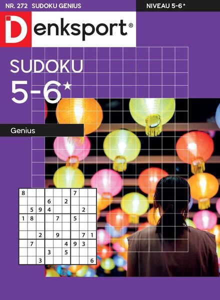 Denksport Sudoku 5-6 genius N272 – 25 Januari 2024 Cover