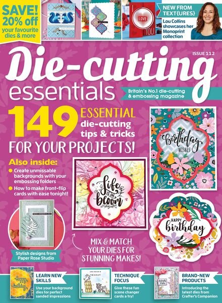 Die-cutting Essentials – Issue 112 – January 2024 Cover