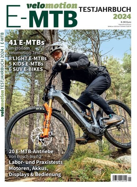 E-MTB Velomotion – Testjahrbuch 2024 Cover