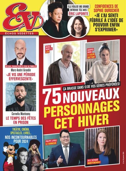 echos Vedettes – 13 Janvier 2024 Cover