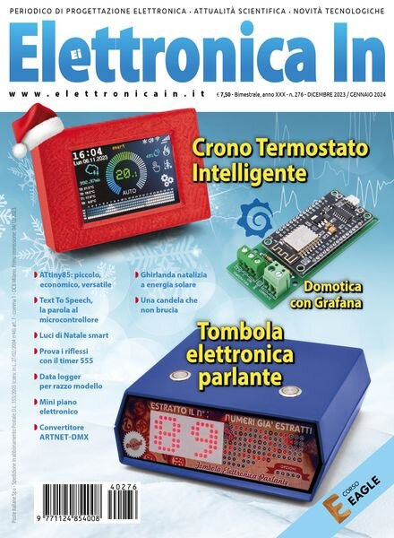 Elettronica In – Dicembre 2023 – Gennaio 2024 Cover