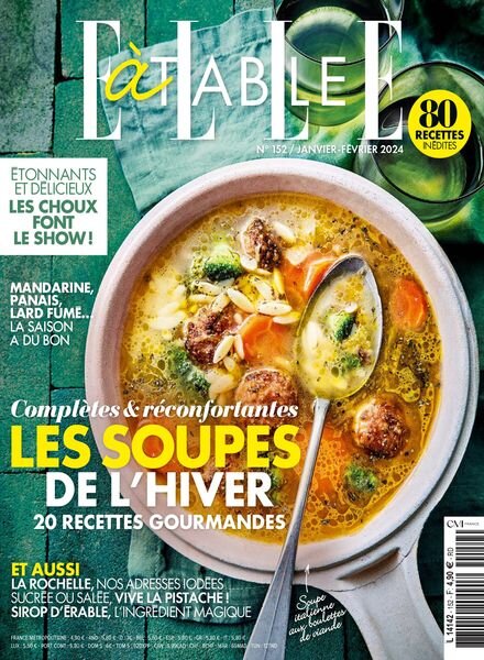 Elle a Table – Janvier-Fevrier 2024 Cover