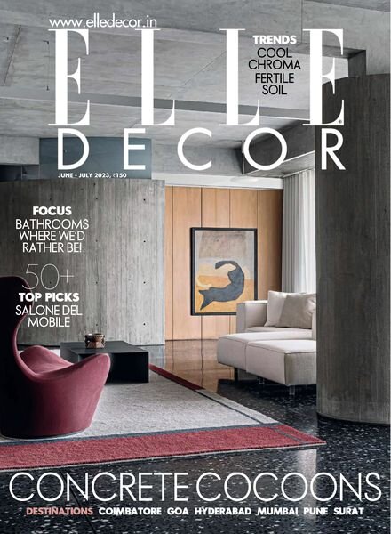 Elle Decor India – June-July 2023 Cover