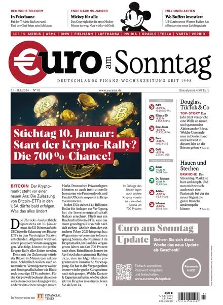 Euro am Sonntag – 5 Januar 2024 Cover