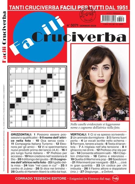 Facili Cruciverba – Gennaio 2024 Cover