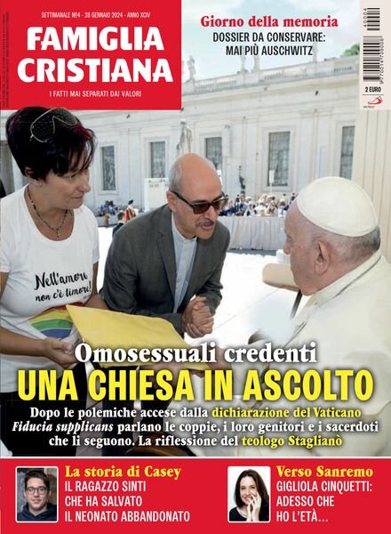 Famiglia Cristiana – 28 Gennaio 2024 Cover