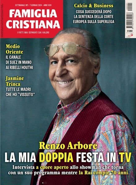Famiglia Cristiana – 7 Gennaio 2024 Cover