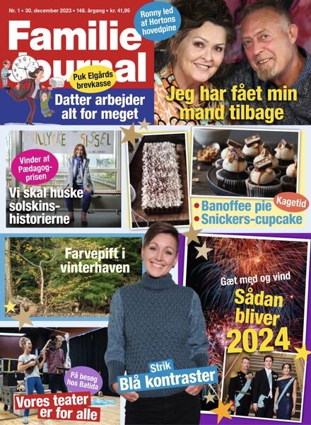 Familie Journal – Uge 1 – 30 December 2023 Cover