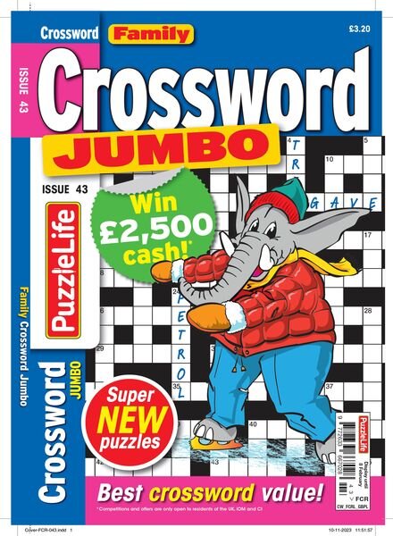 Family Crossword Jumbo – January 2024 Cover