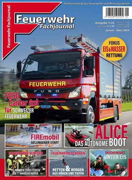 Feuerwehr Fachjournal – Januar-Marz 2024 Cover