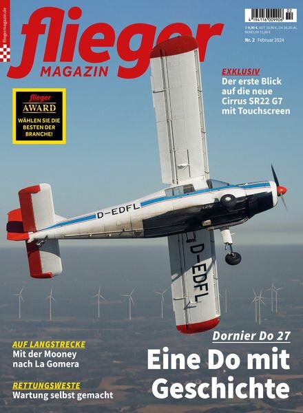 Fliegermagazin – Februar 2024 Cover