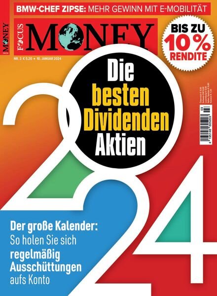 Focus Money – 10 Januar 2024 Cover