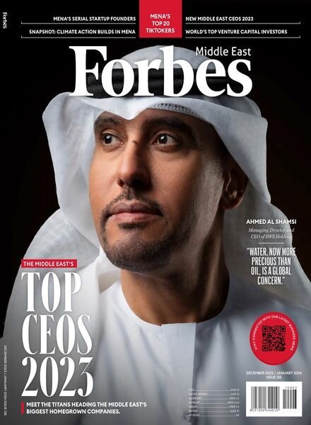 Forbes Middle East English Edition – Issue 135 – December 2023 – January 2024 Cover
