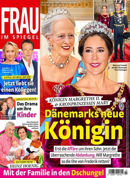Frau im Spiegel – 10 Januar 2024 Cover