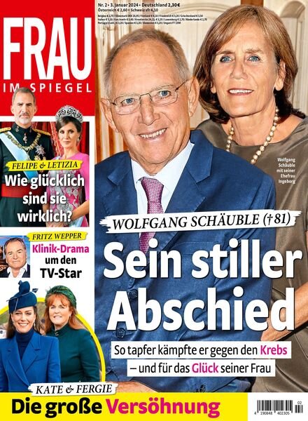 Frau im Spiegel – 3 Januar 2024 Cover