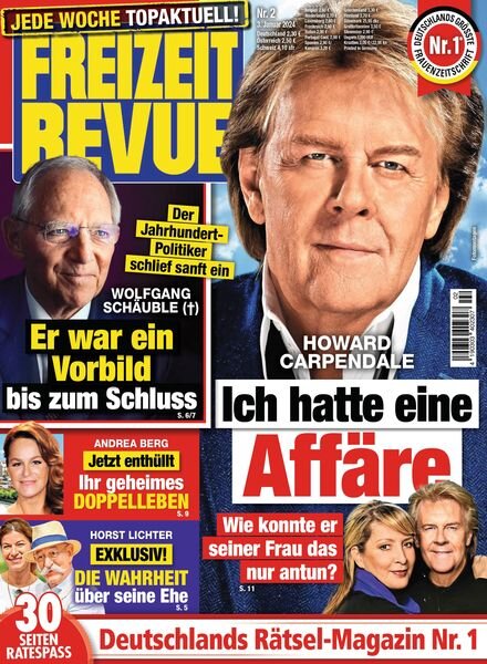 Freizeit Revue – 3 Januar 2024 Cover