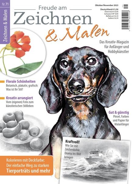 Freude am Zeichnen & Malen – Oktober-November 2023 Cover