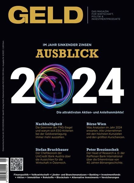 GELD-Magazin – Dezember 2023 Cover