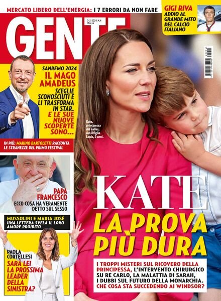 Gente Italia – 3 Febbraio 2024 Cover