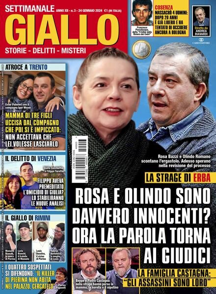 Giallo – 24 Gennaio 2024 Cover