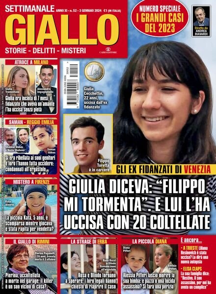 Giallo – 3 Gennaio 2024 Cover