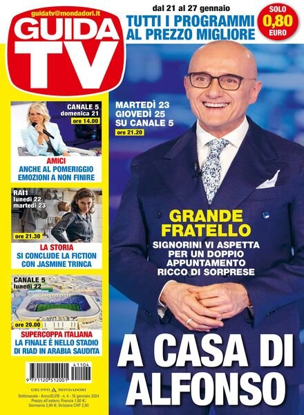 GuidaTV – 16 Gennaio 2024 Cover