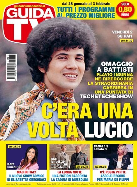 GuidaTV – 23 Gennaio 2024 Cover