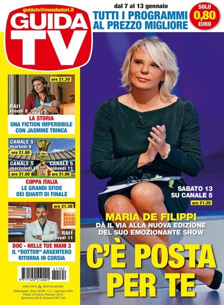 GuidaTV – 3 Gennaio 2024 Cover