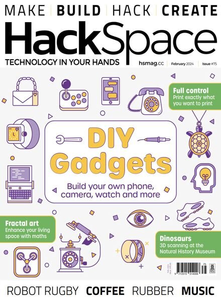 HackSpace – Issue 75 – February 2024 Cover