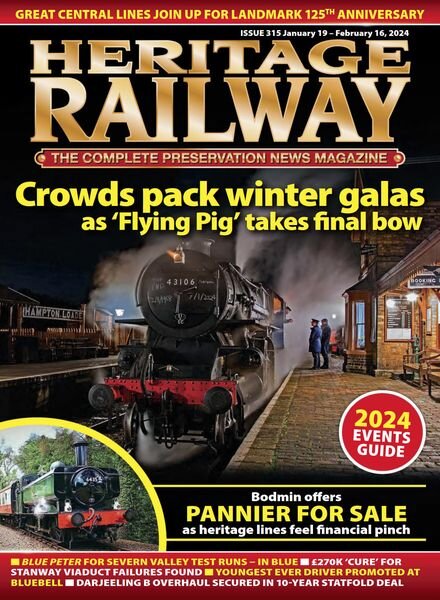 Heritage Railway – Issue 315 – 19 January 2024 Cover