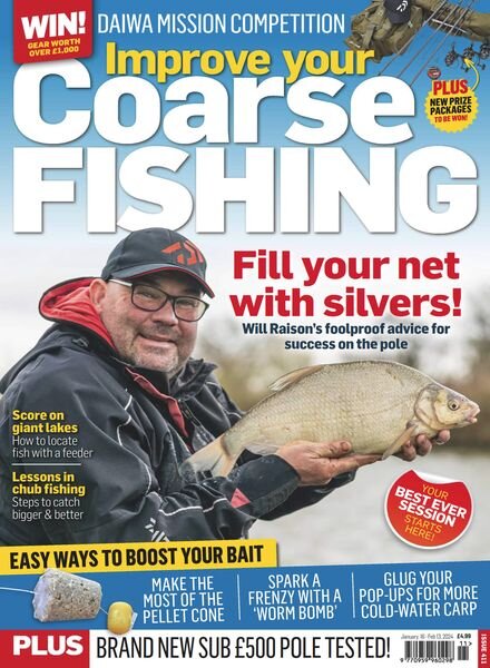 Improve Your Coarse Fishing – Issue 411 – 16 January 2024 Cover