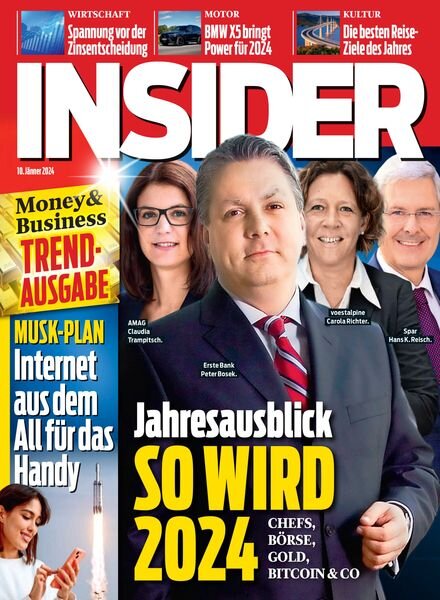 Insider Austria – 10 Januar 2024 Cover